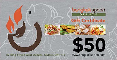 Bangkok Spoon Deluxe Gift Certificates Available